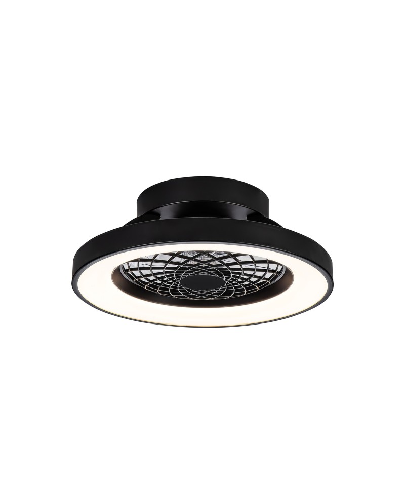 TIBET MINI * VENTILADOR PLAFÓN LED NEGRO CON MANDO